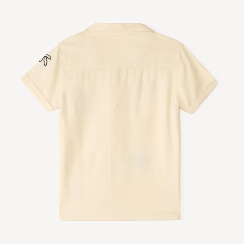 Korte mouw shirt met fantasie borduursel voor babyjongen