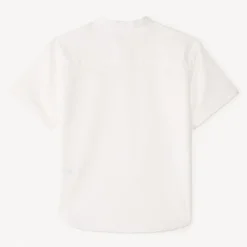 Korte mouw shirt met mao-kraag voor babyjongen