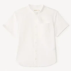 Korte mouw shirt met mao-kraag voor babyjongen