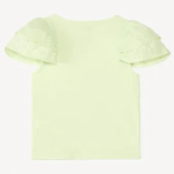 Korte mouw T-shirt met Engelse borduursel meisjes