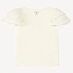 Korte mouw T-shirt met Engelse borduursel meisjes