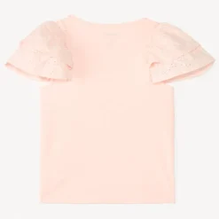Korte mouw T-shirt met Engelse borduursel meisjes