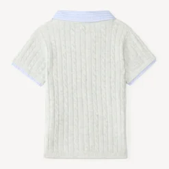 Korte mouw vest voor meisjes met blouse inzet