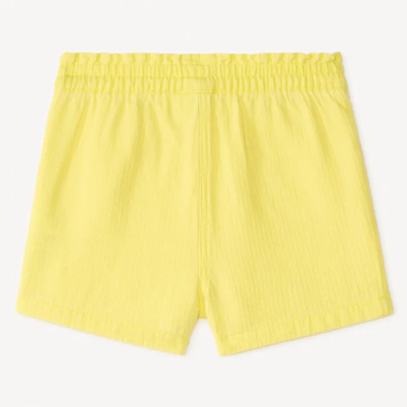 Korte ongebleekte katoenen broek voor babymeisjes