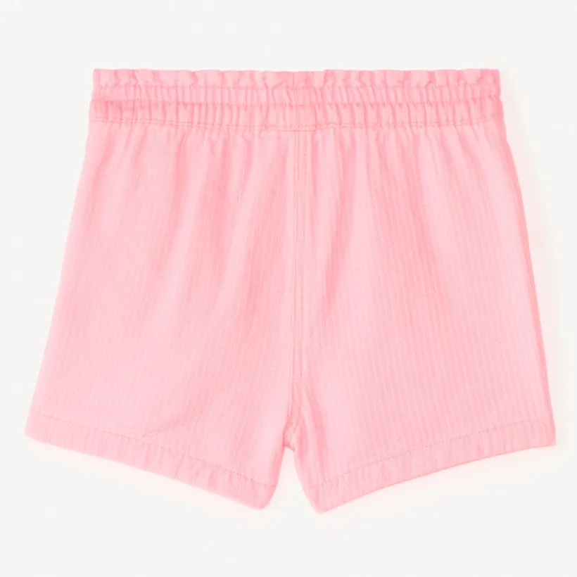 Korte ongebleekte katoenen broek voor babymeisjes