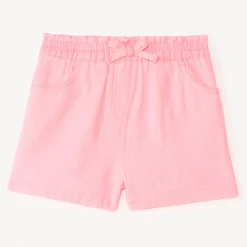 Korte ongebleekte katoenen broek voor babymeisjes