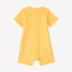 Korte palmboom reliëf badpak voor babyjongen