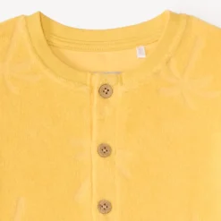 Korte palmboom reliëf badpak voor babyjongen