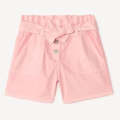 Korte paperbag van denim meisjes