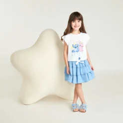 Korte rokje met ruffles voor meisje