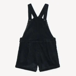 Korte salopette van effen corduroy meisjes