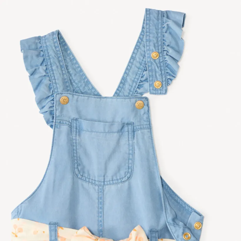 Korte schort met volants + fantasiegordel voor babymeisjes