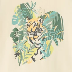 Korte set t-shirt + jungle-print bermuda jongens