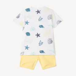 Korte set van 2 delen: T-shirt en bermuda voor babyjongen