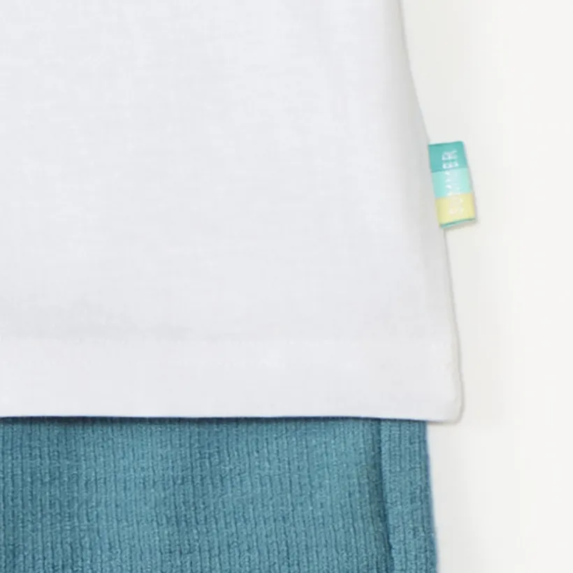 Korte set van 2 delen, t-shirt en bermuda jongens