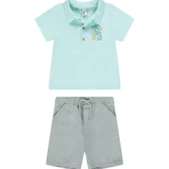 Korte set van 2 stukken met bermuda voor babyjongens