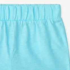 Korte set van 2 stukken: mouwloos shirt met ruffles + short voor babymeisjes.