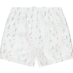 Korte short met Engels borduursel en bloemen voor meisjes