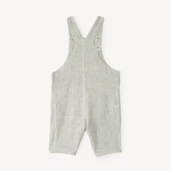 Korte spijkerbroek in gemêleerde stof voor babyjongen