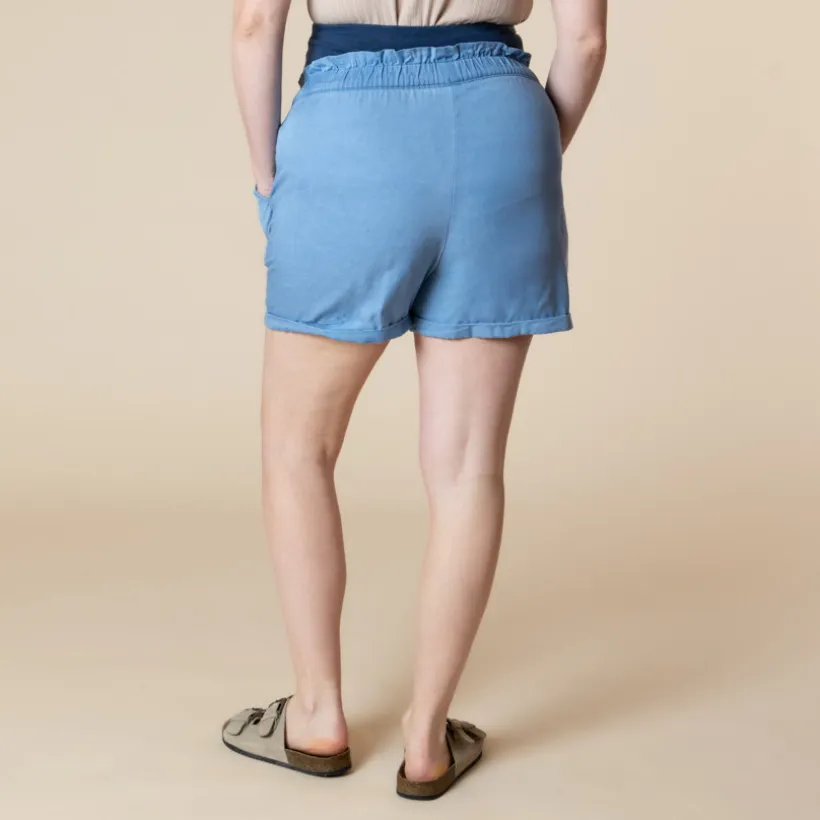 Korte zwangerschapsbroek met hoge hoofdband