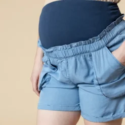 Korte zwangerschapsbroek met hoge hoofdband