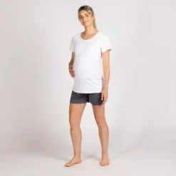 Korte zwangerschapsbroek met hoge hoofdband