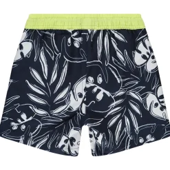 Korte zwembroek met Monstera bladerenprint jongens