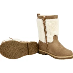 Laarzen in beige met rits en moumoute meisjes