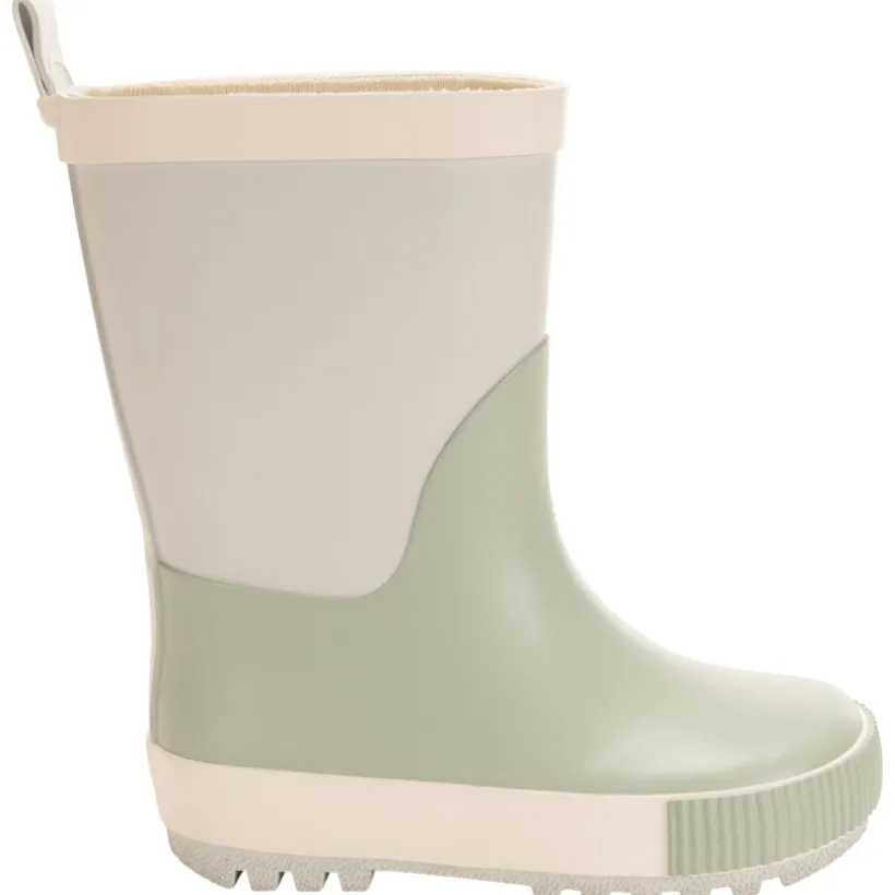 Laarzen van regen met een groen ombre-effect voor babyjongen