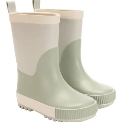 Laarzen van regen met een groen ombre-effect voor babyjongen