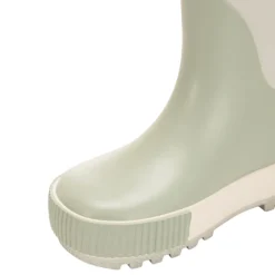 Laarzen van regen met een groen ombre-effect voor babyjongen