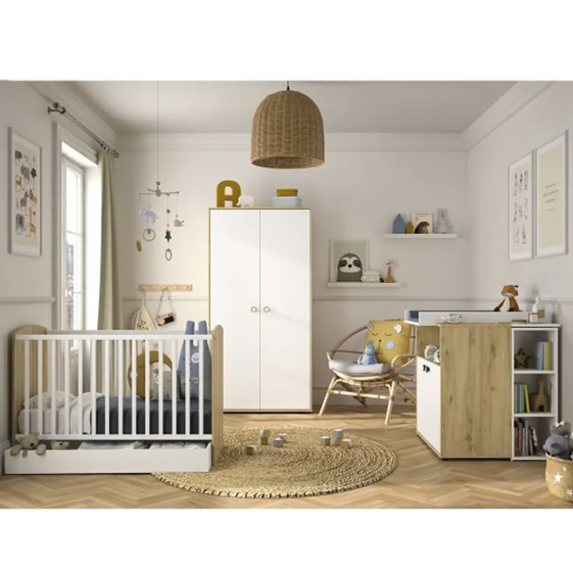 Lade bed Arthur 140 cm - Wit