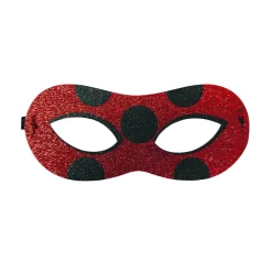 Ladybug flexibel paillettenmasker in loup-stijl voor kinderen