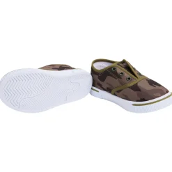 Lage canvas sneakers met camouflageprint voor baby jongen