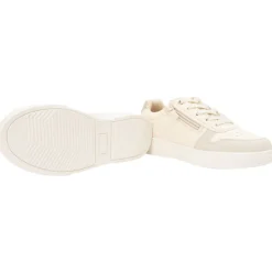 Lage glanzende en glinsterende sneakers met rits voor meisjes