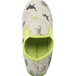 Lage pantoffels met dinoprint jongens