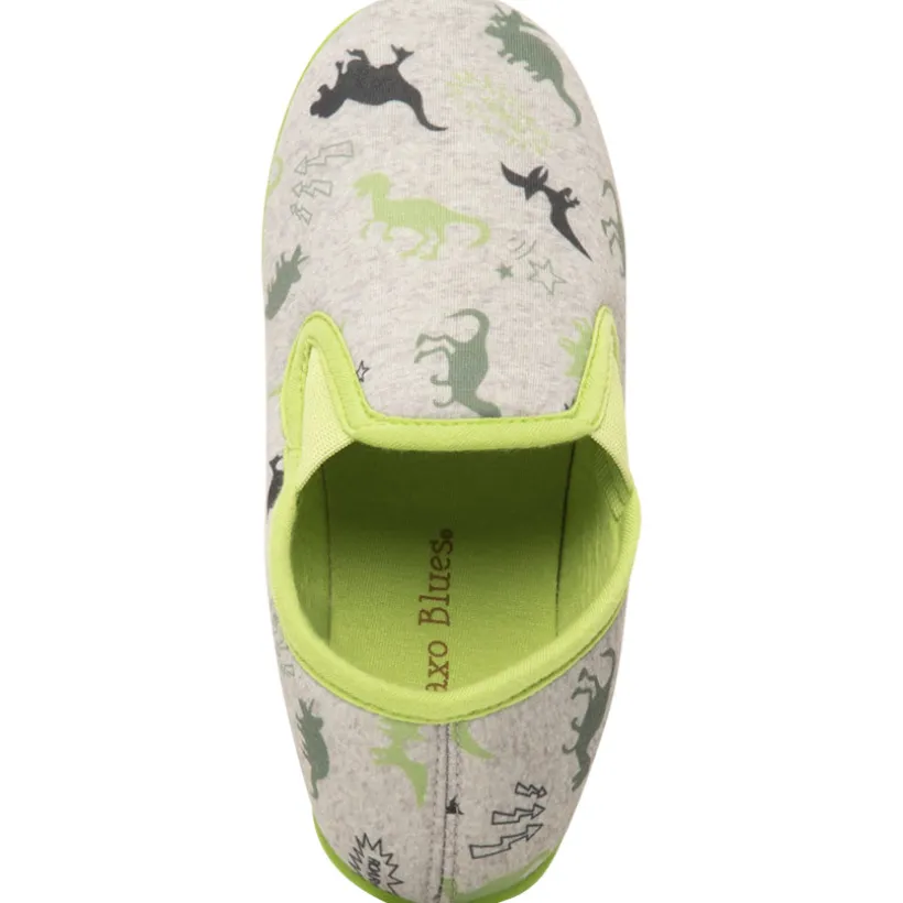 Lage pantoffels met dinoprint jongens