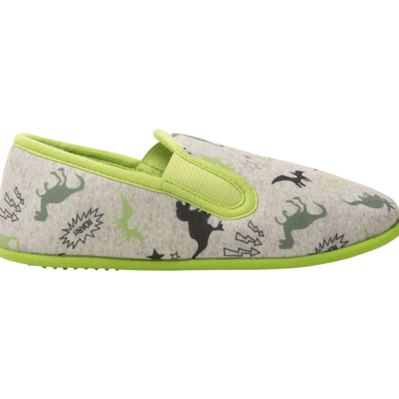 Lage pantoffels met dinoprint jongens