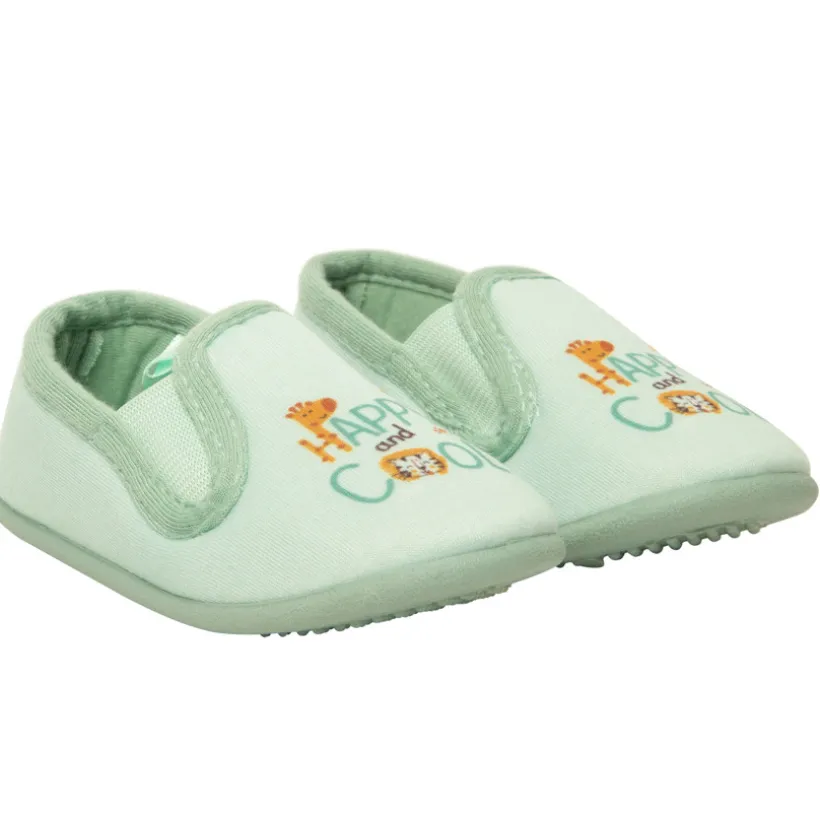 Lage slofjes met jungleprint voor babyjongens