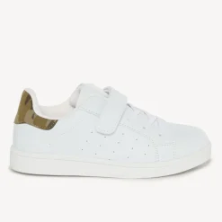 Lage sneakers met camouflageprint inzetstuk jongens