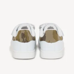 Lage sneakers met camouflageprint inzetstuk jongens