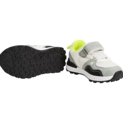 Lage sneakers met inzetstukken en mesh voor baby jongen