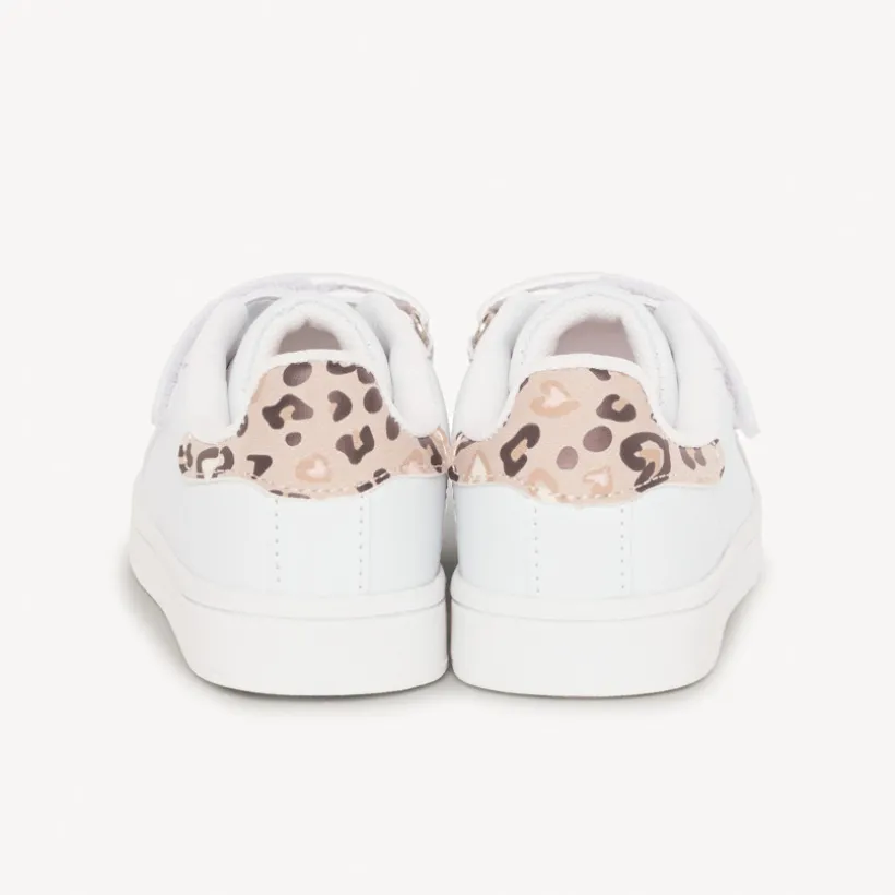 lage sneakers met luipaardprint meisjes