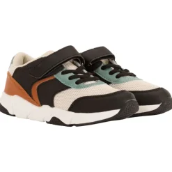 Lage sneakers met mesh inzetten jongens