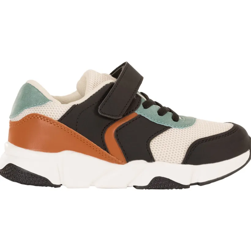 Lage sneakers met mesh inzetten jongens