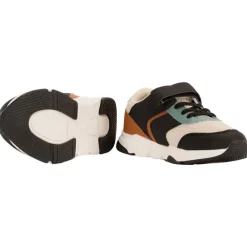 Lage sneakers met mesh inzetten jongens