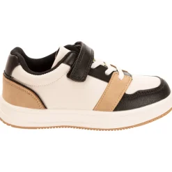 Lage sneakers met scratch en imitatieleer jongens
