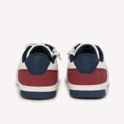 Lage sneakers met veters en rits, tricolore jongens