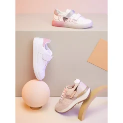 Lage sneakers met veters en scratch meisjes