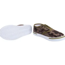 Lage sneakers van stof met camouflageprint jongens